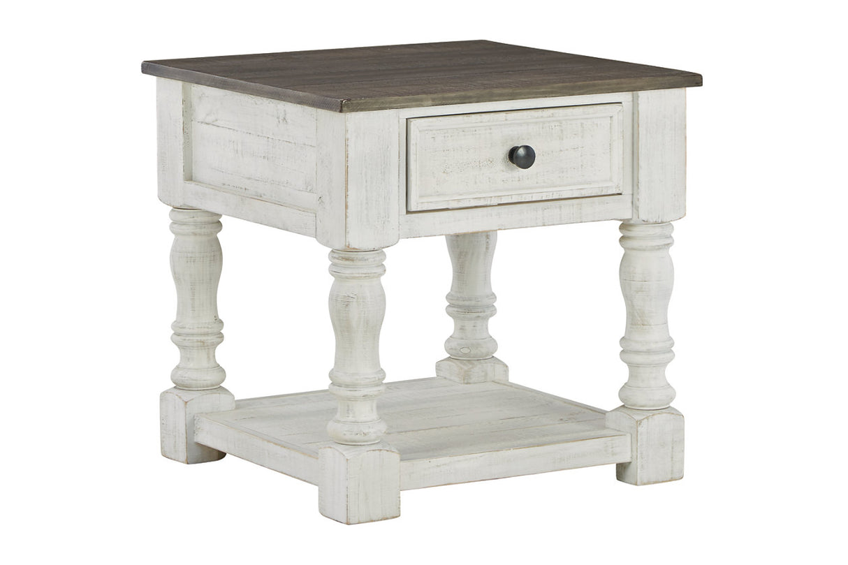 Havalance White/Gray End Table from Ashley - Luna Furniture