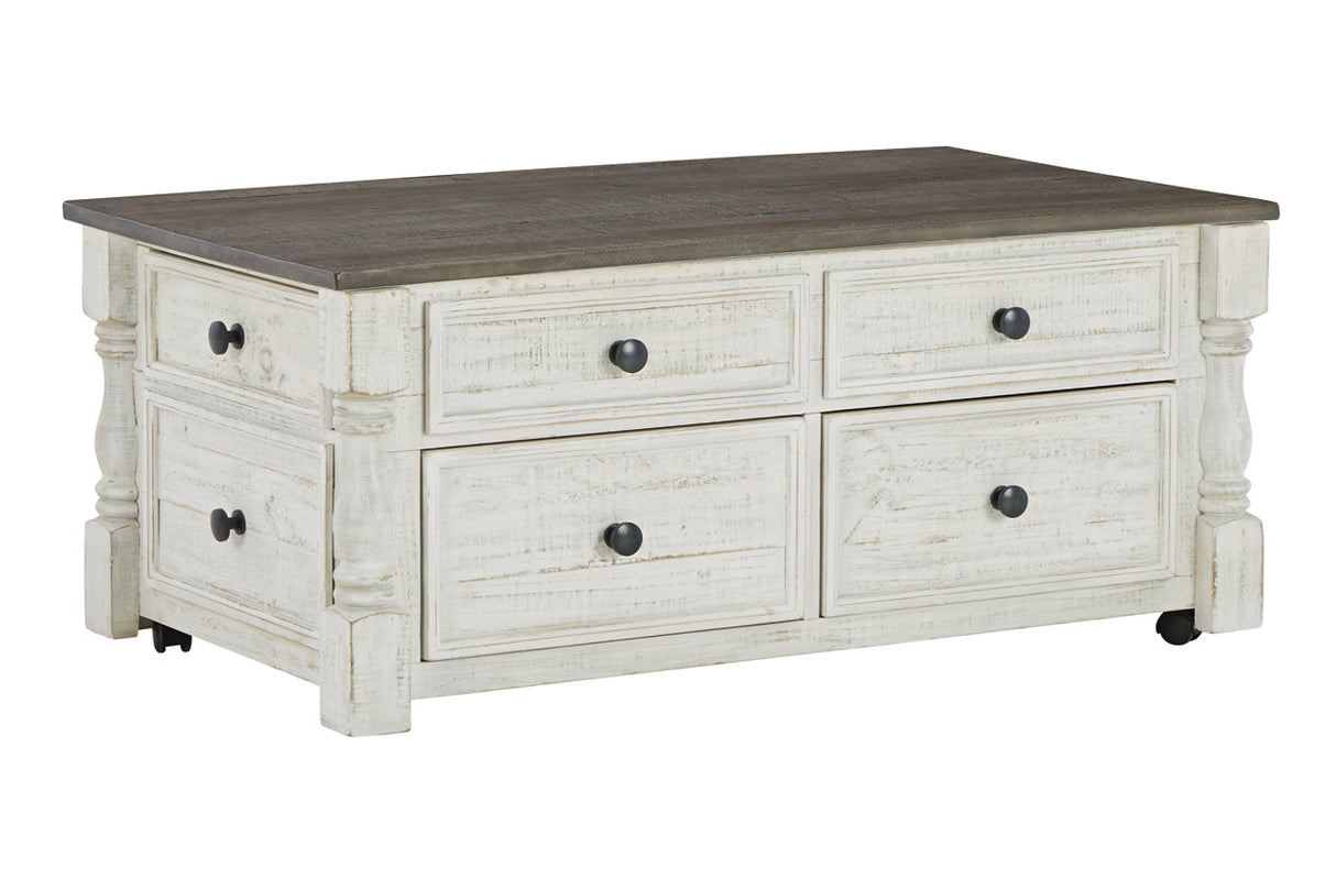 Havalance White/Gray Lift-Top Coffee Table from Ashley - Luna Furniture