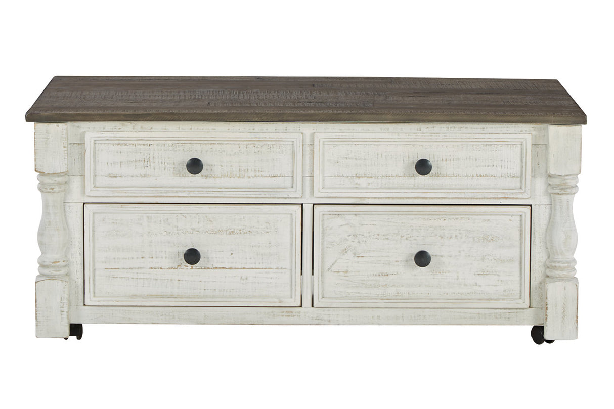 Havalance White/Gray Lift-Top Coffee Table from Ashley - Luna Furniture