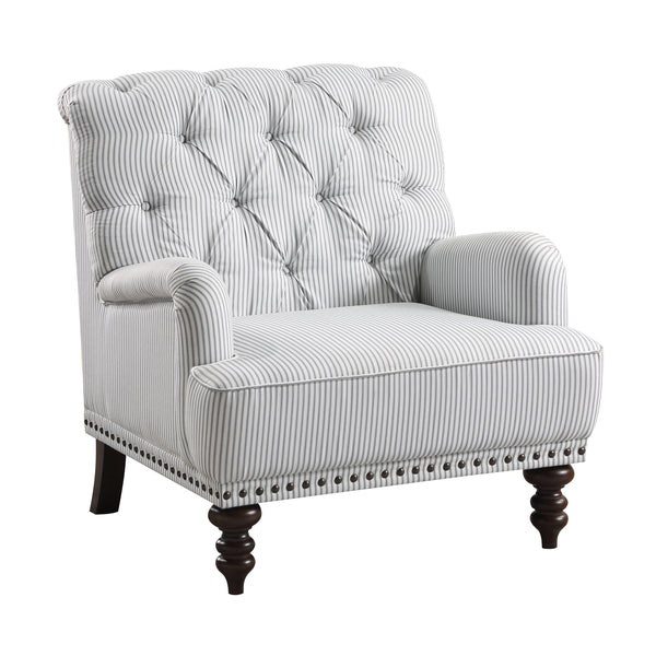 Holland Park Gray/White Accent Chair