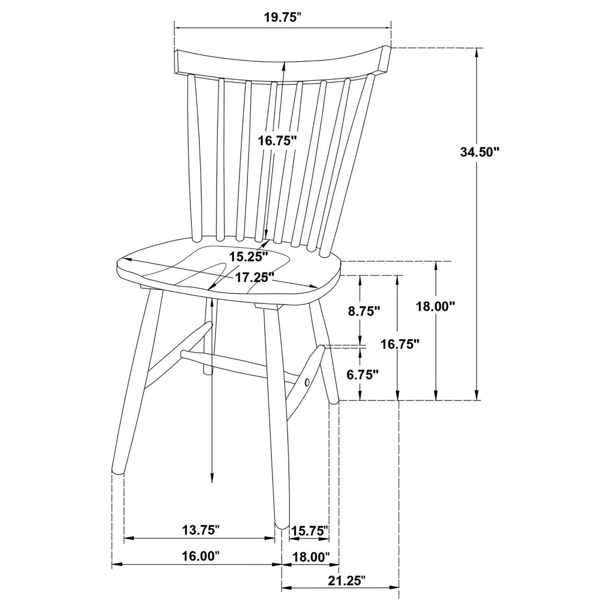 Hollyoak Walnut and Black 5-Piece Rectangular Dining Set from Coaster - Luna Furniture