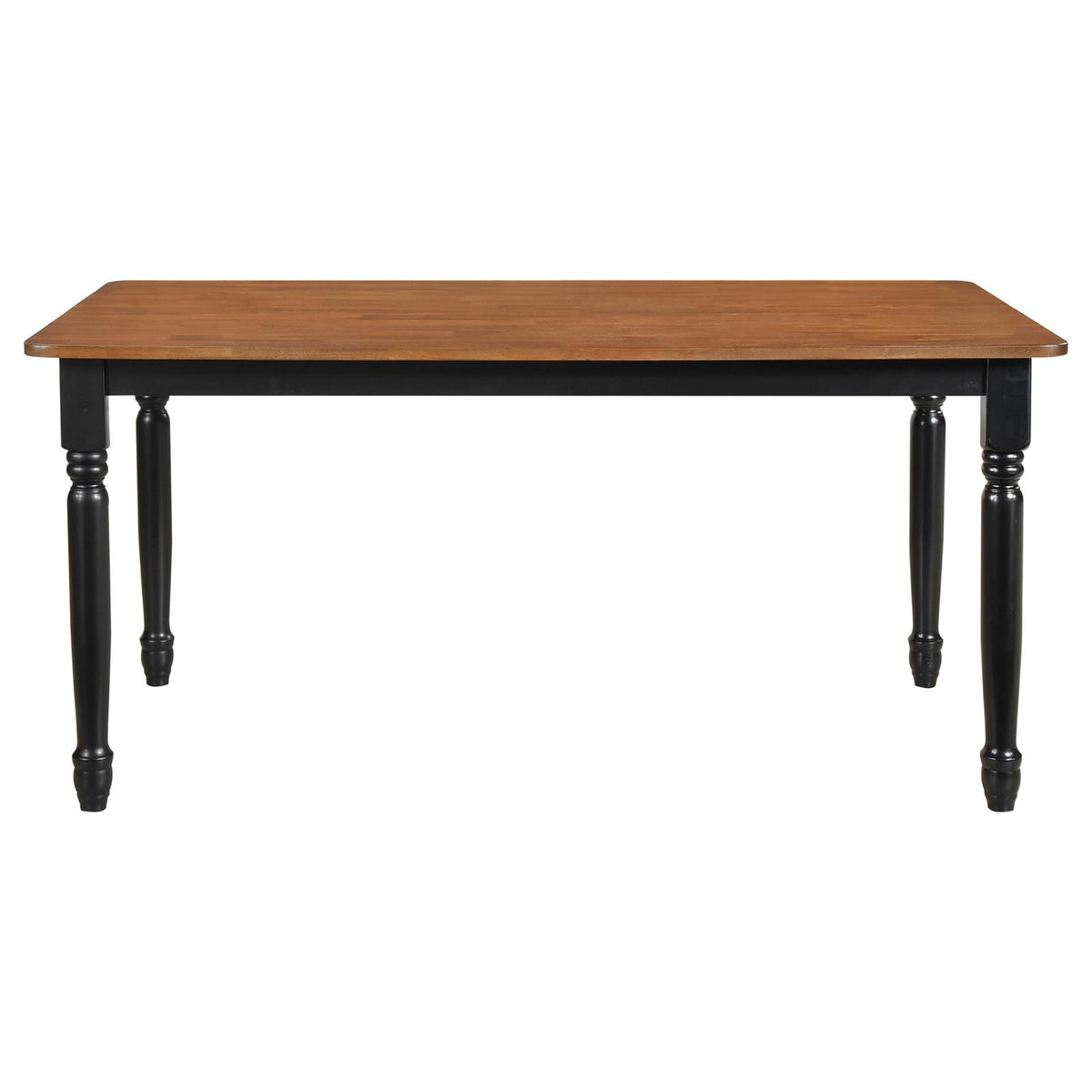 Hollyoak Walnut and Black 7-Piece Rectangular Dining Set from Coaster - Luna Furniture