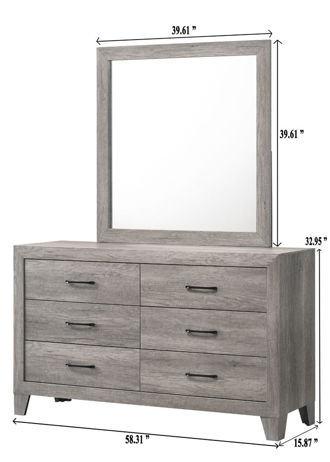 Hopkins Driftwood Dresser from Crown Mark - Luna Furniture