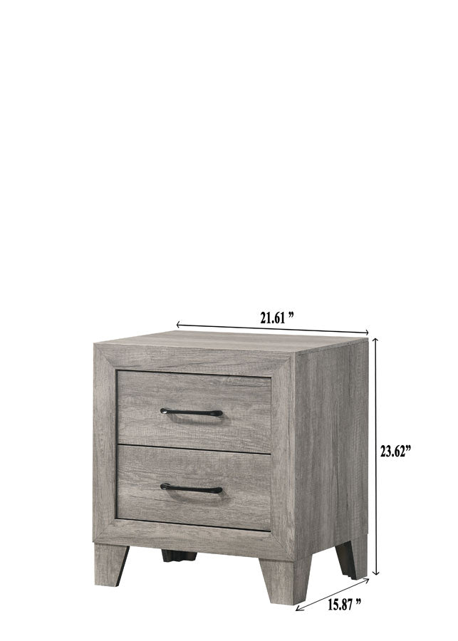 Hopkins Driftwood Nightstand from Crown Mark - Luna Furniture