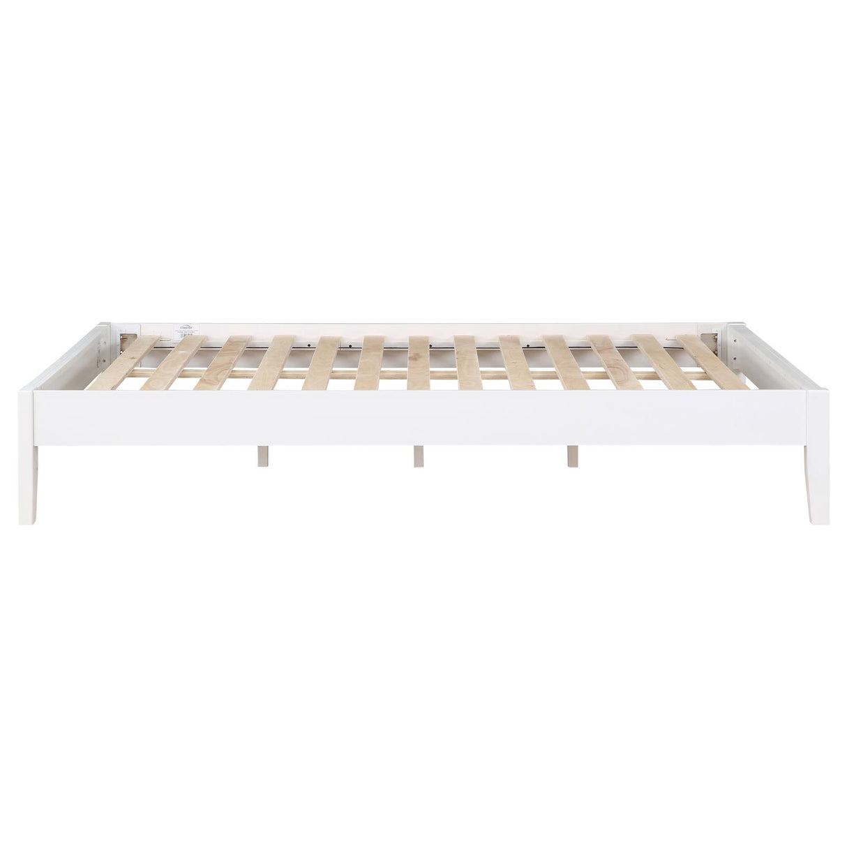 Hounslow White California King Platform Bed from Coaster - Luna Furniture