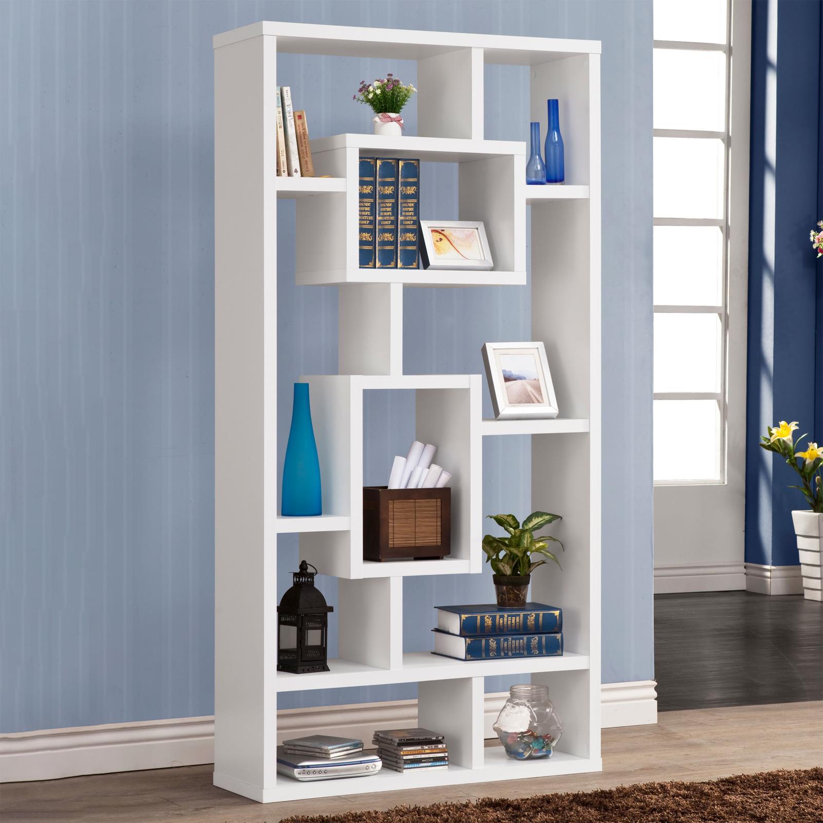 Howie-White-10-Shelf-Bookcase-