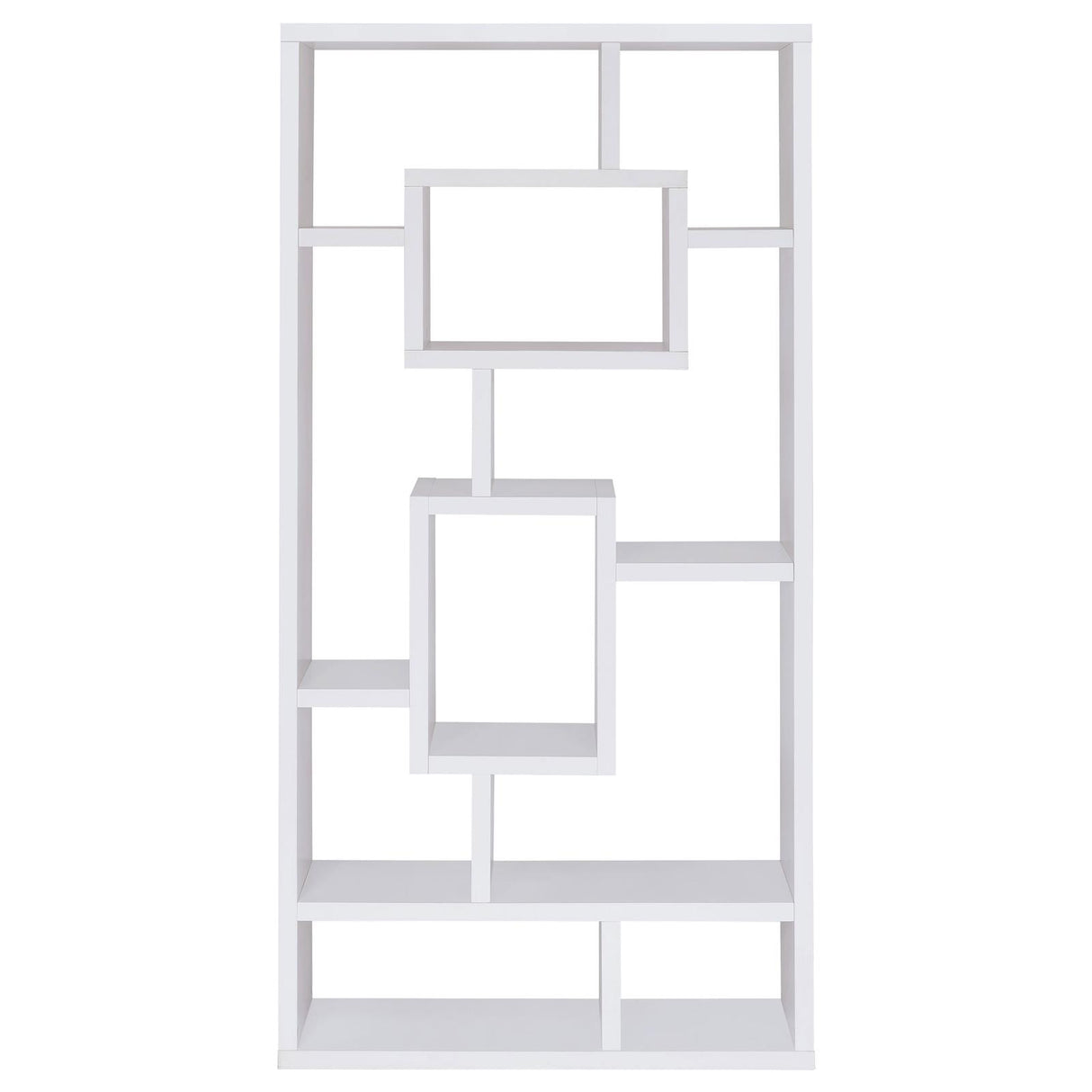 Howie White 10-Shelf Bookcase from Coaster - Luna Furniture