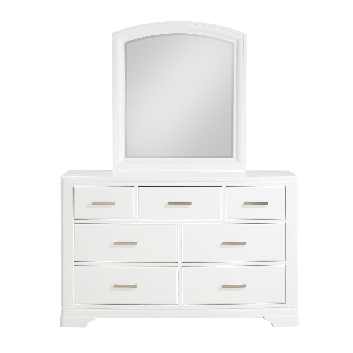 Hudson White Mirror (Mirror Only) from Homelegance - Luna Furniture