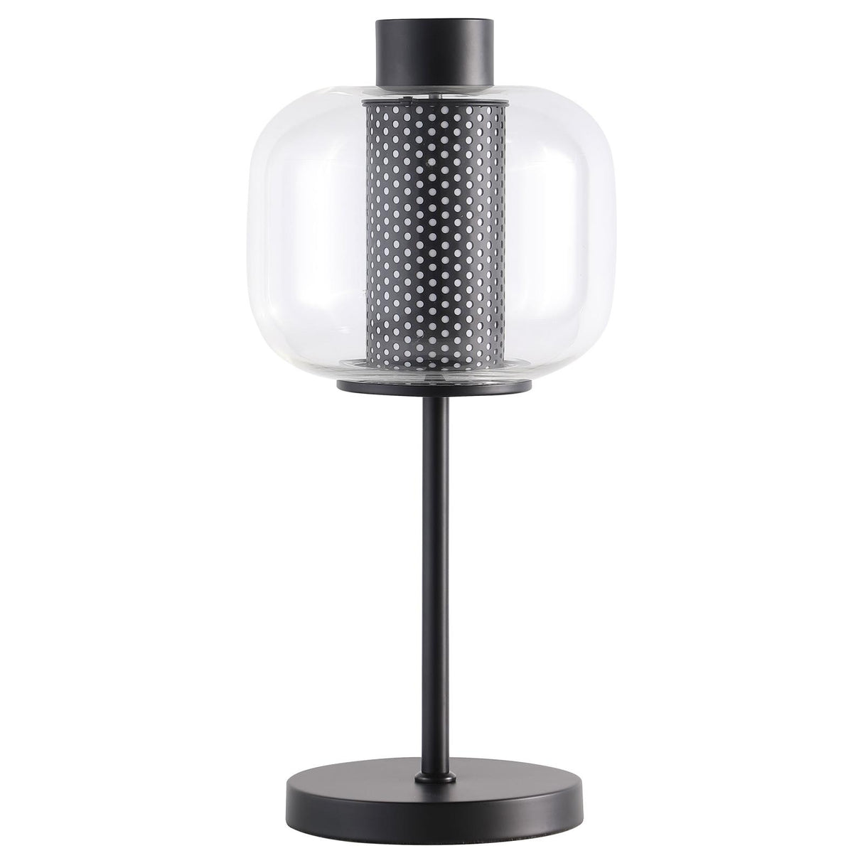 Ingrid Black Glass Shade Bedside Table Lamp from Coaster - Luna Furniture