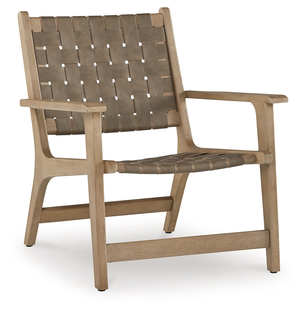 Jameset Taupe Accent Chair from Ashley - Luna Furniture