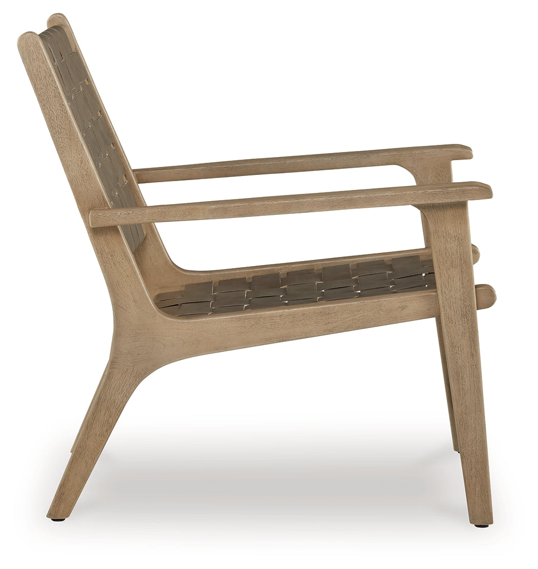 Jameset Taupe Accent Chair from Ashley - Luna Furniture