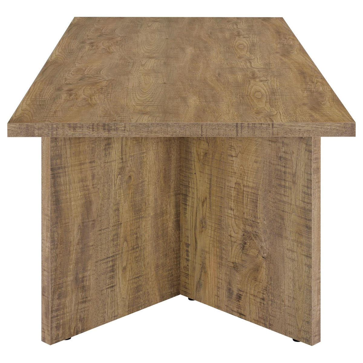 Jamestown Mango Brown Rectangular Engineered Wood Dining Table with Decorative Laminate from Coaster - Luna Furniture