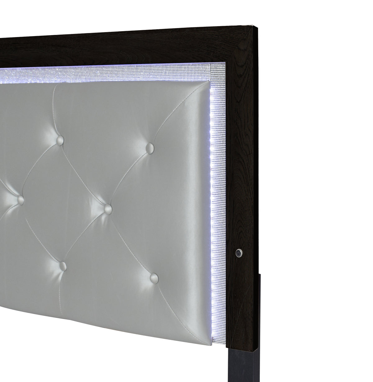 Jaylen Black LED Panel Bedroom Set from Crown Mark - Luna Furniture