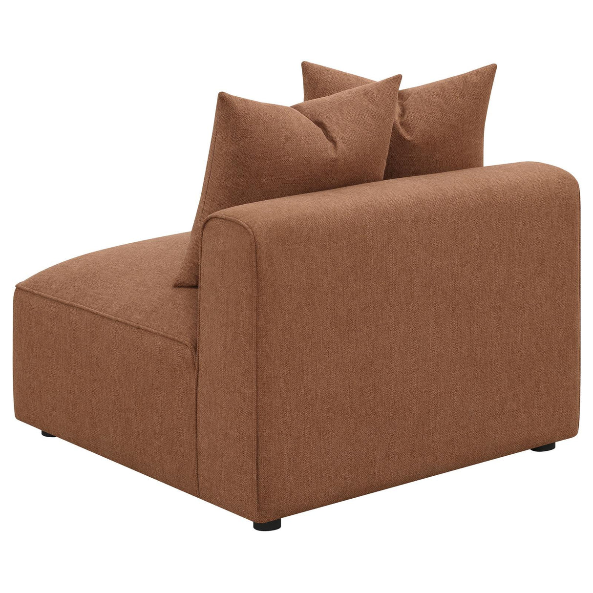 Jennifer Terracotta Upholstered Tight Back Armless Chair from Coaster - Luna Furniture