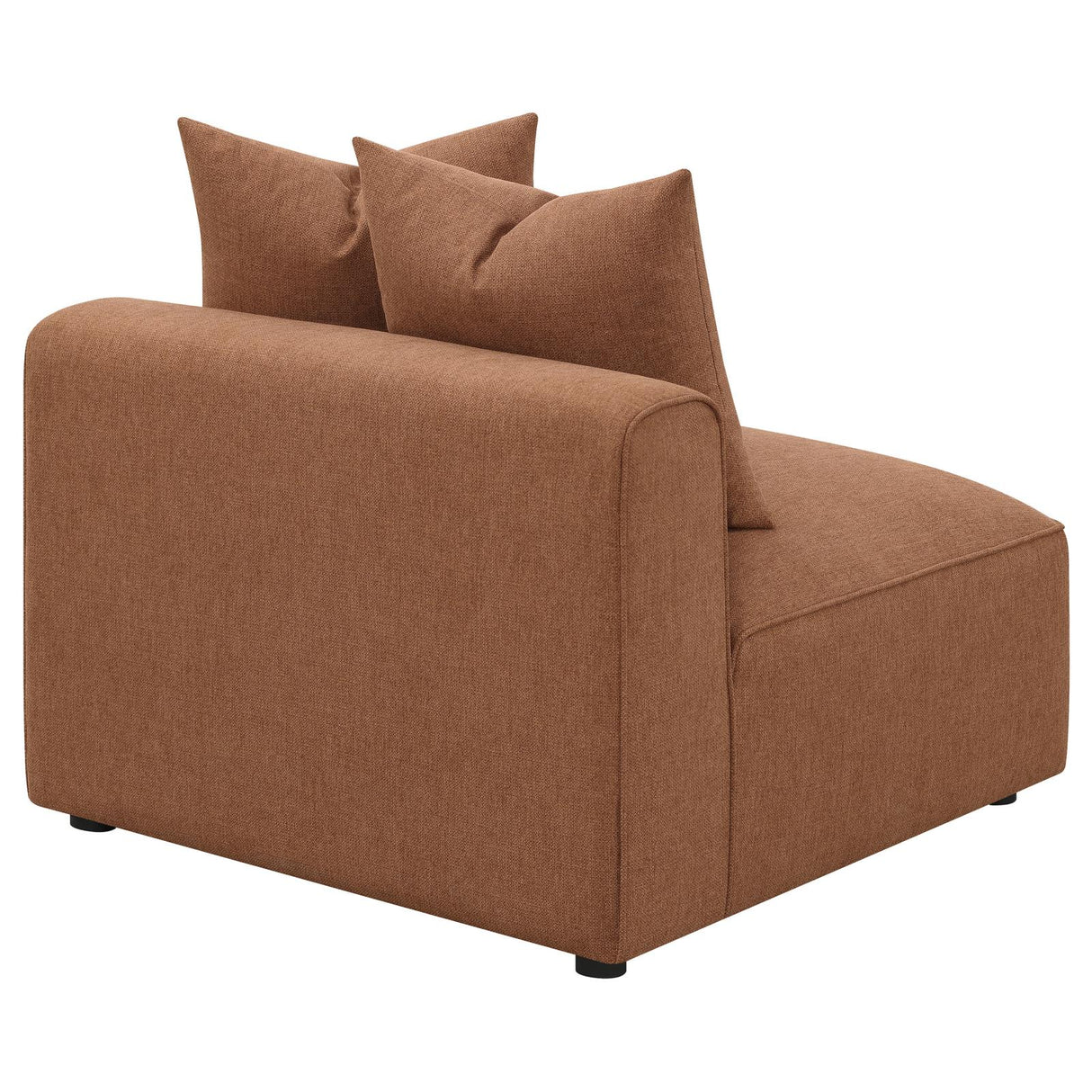 Jennifer Terracotta Upholstered Tight Back Armless Chair from Coaster - Luna Furniture