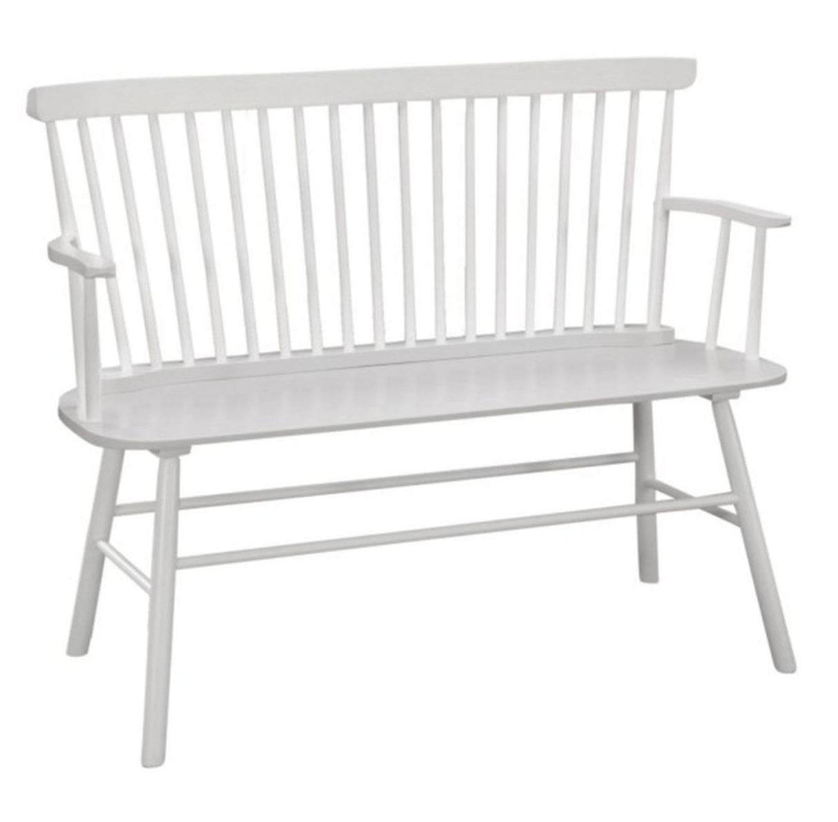 Jerimiah Spindleback White Bench from Crown Mark - Luna Furniture