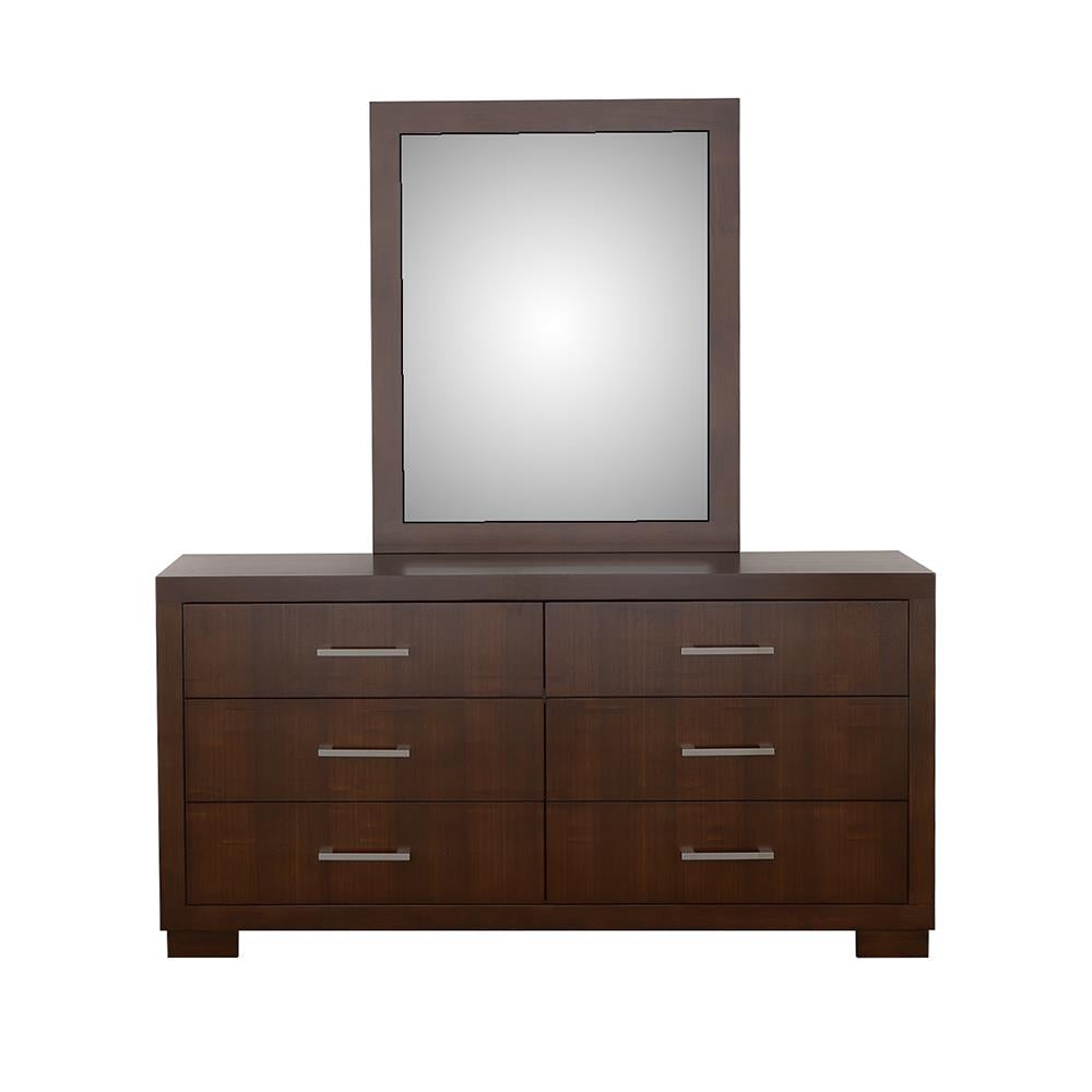 Jessica Cappuccino Rectangular Wall Mirror (Mirror Only) from Coaster - Luna Furniture