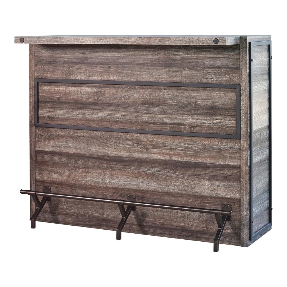 Joe Aged Oak 5-Shelf Bar Unit from Coaster - Luna Furniture
