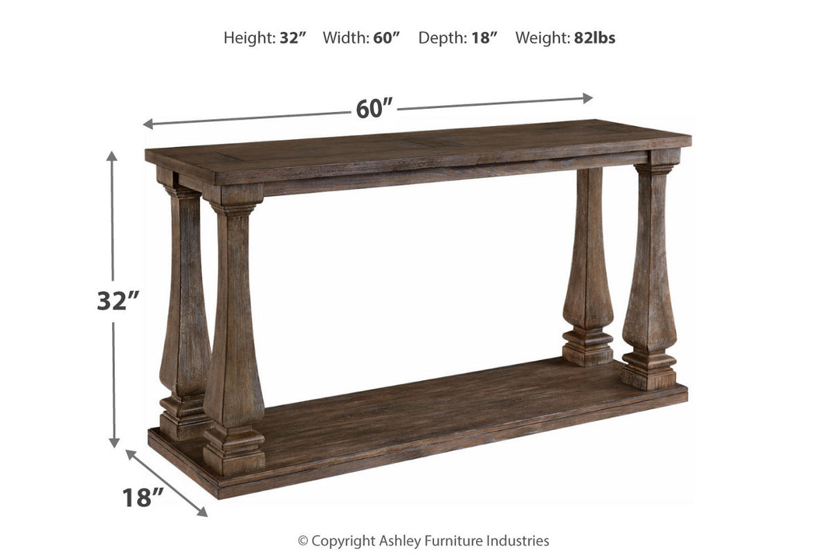 Johnelle Gray Sofa Table from Ashley - Luna Furniture