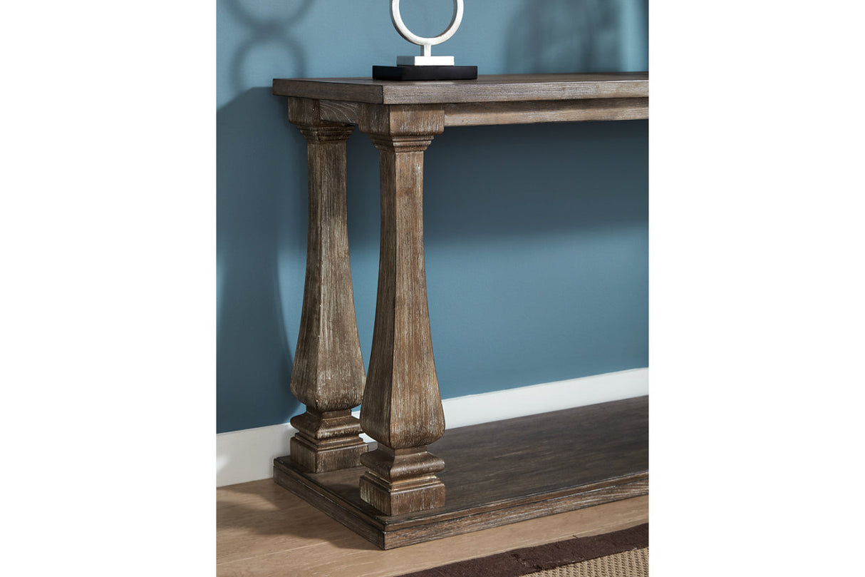 Johnelle Gray Sofa Table from Ashley - Luna Furniture