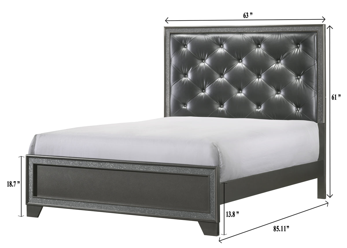 Kaia Gray Panel Bedroom Set from Crown Mark - Luna Furniture