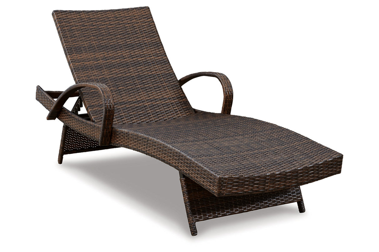Kantana Brown Chaise Lounge from Ashley - Luna Furniture