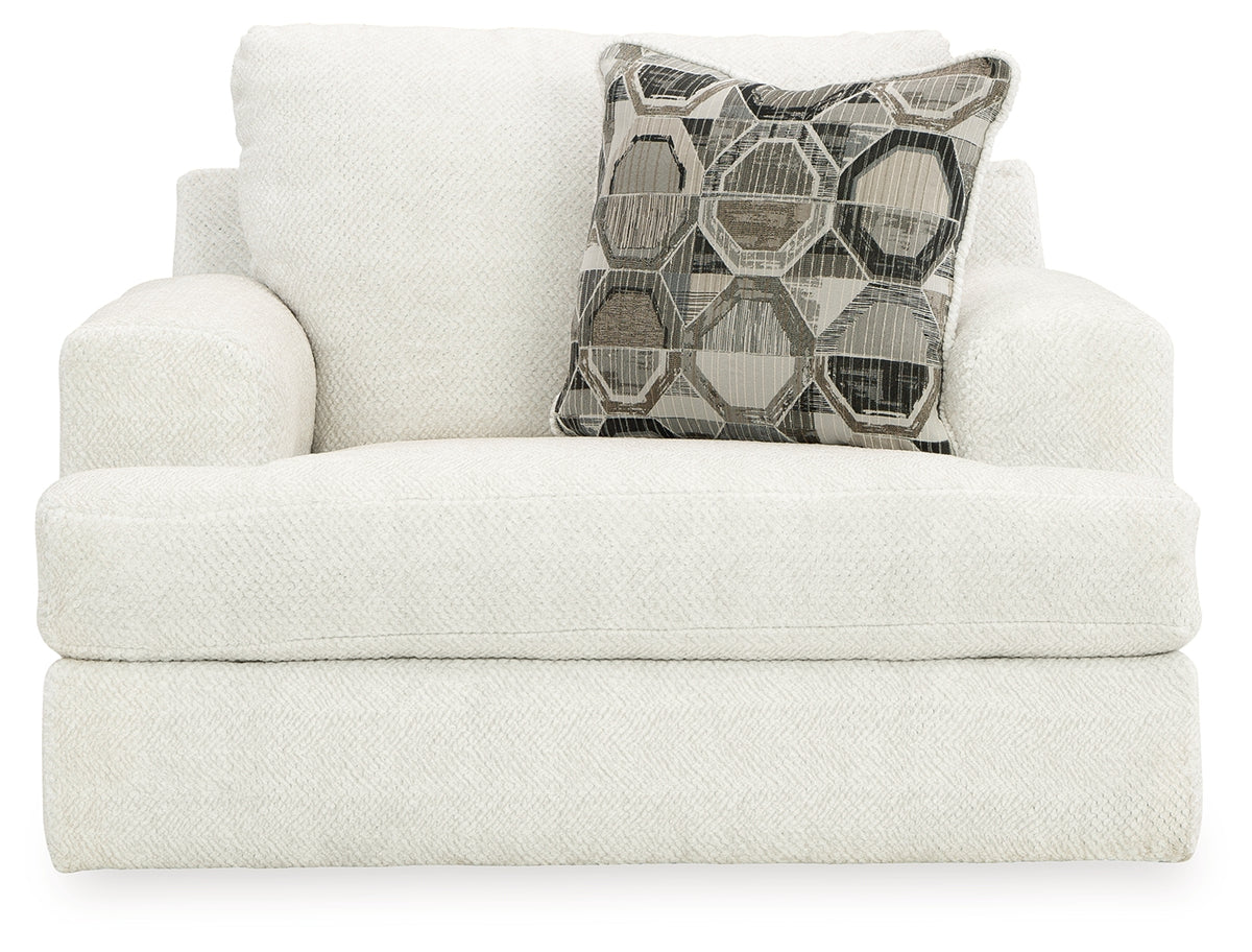 Karinne Linen Oversized Chair from Ashley - Luna Furniture