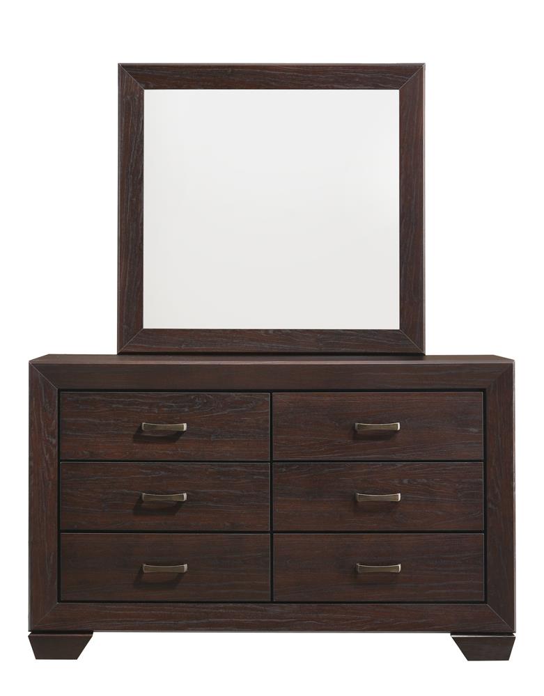 Kauffman Dark Cocoa Rectangular Mirror (Mirror Only) from Coaster - Luna Furniture
