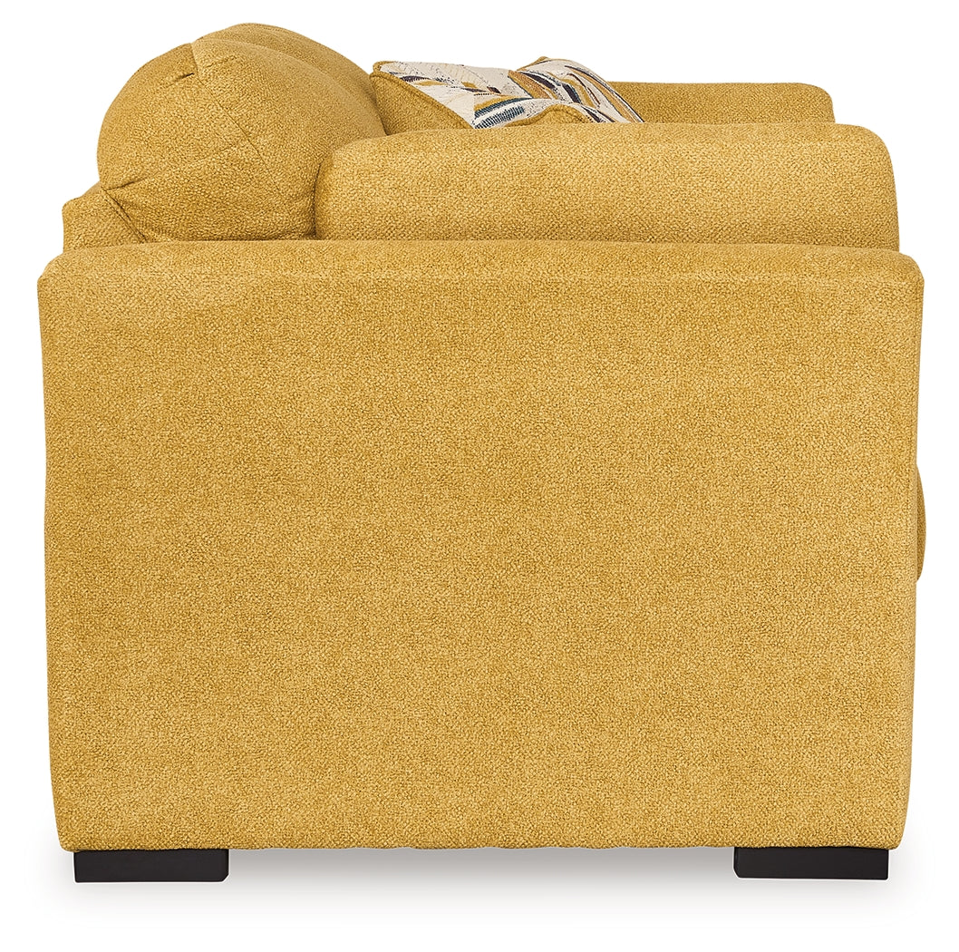 Keerwick Sunflower Loveseat from Ashley Furniture - Luna Furniture