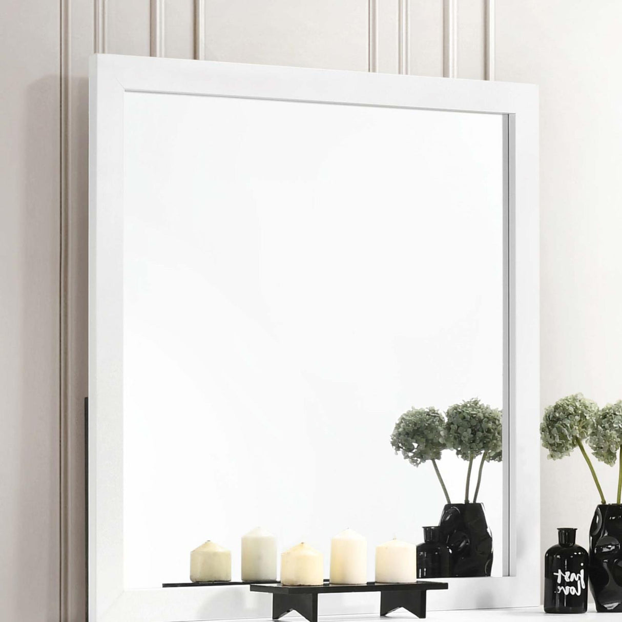 Kendall White Square Dresser Mirror (Mirror Only) from Coaster - Luna Furniture