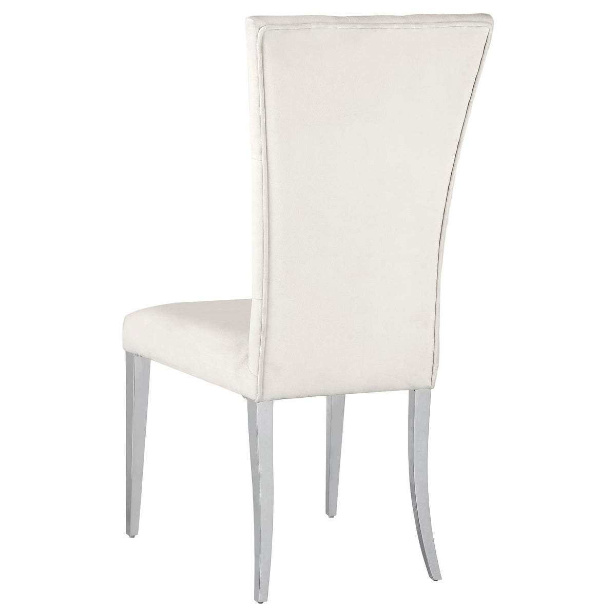Kerwin Chrome and White 5-Piece Dining Set from Coaster - Luna Furniture