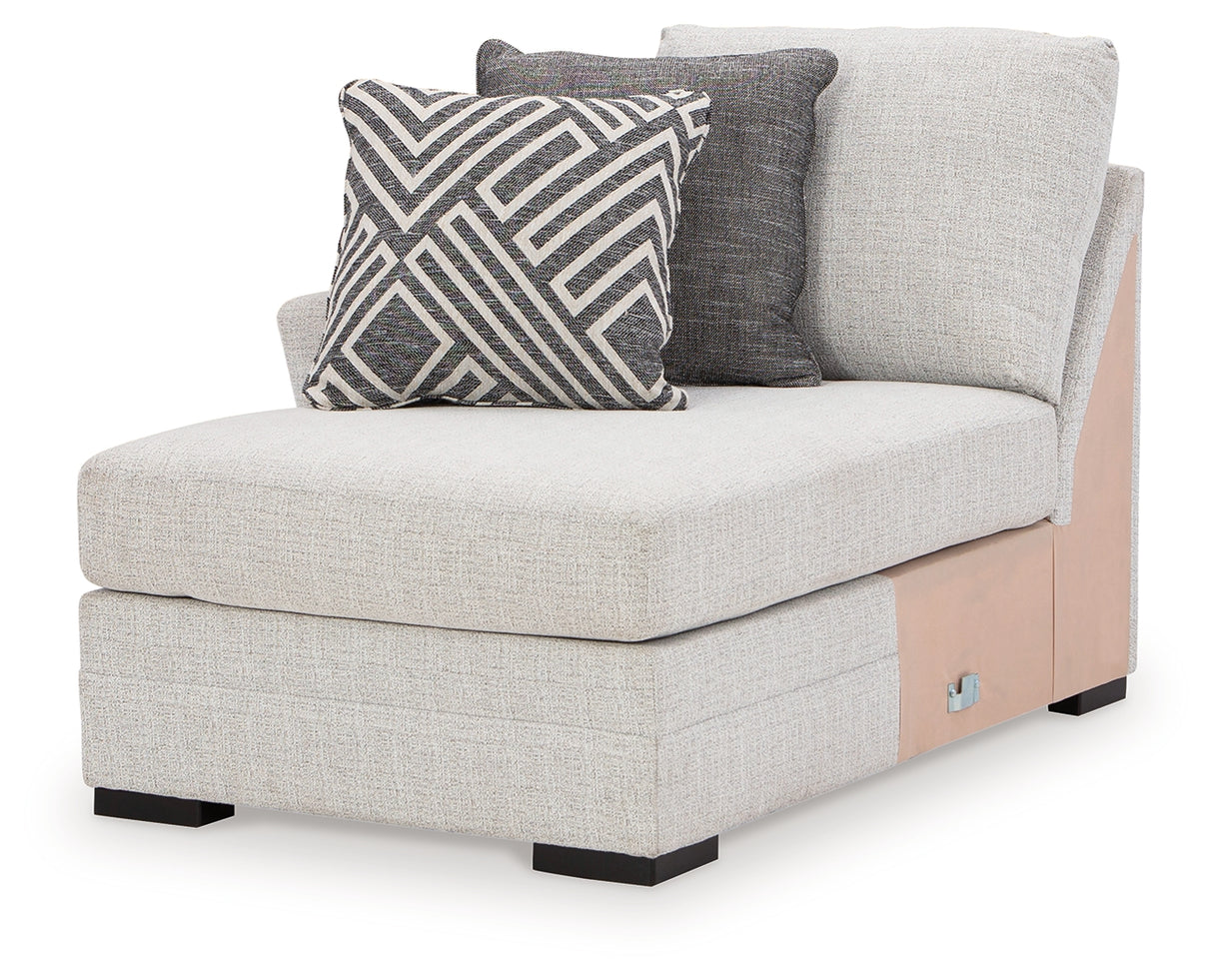 Koralynn Stone Left-Arm Facing Corner Chaise from Ashley Furniture - Luna Furniture