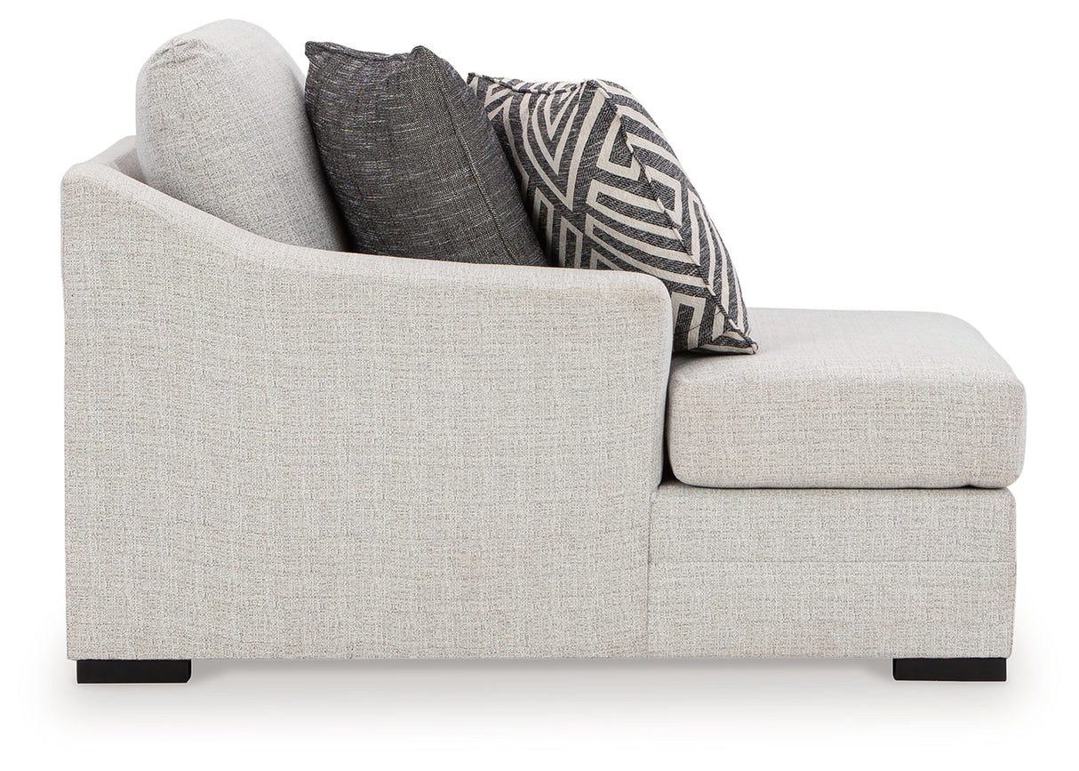 Koralynn Stone Left-Arm Facing Corner Chaise from Ashley Furniture - Luna Furniture