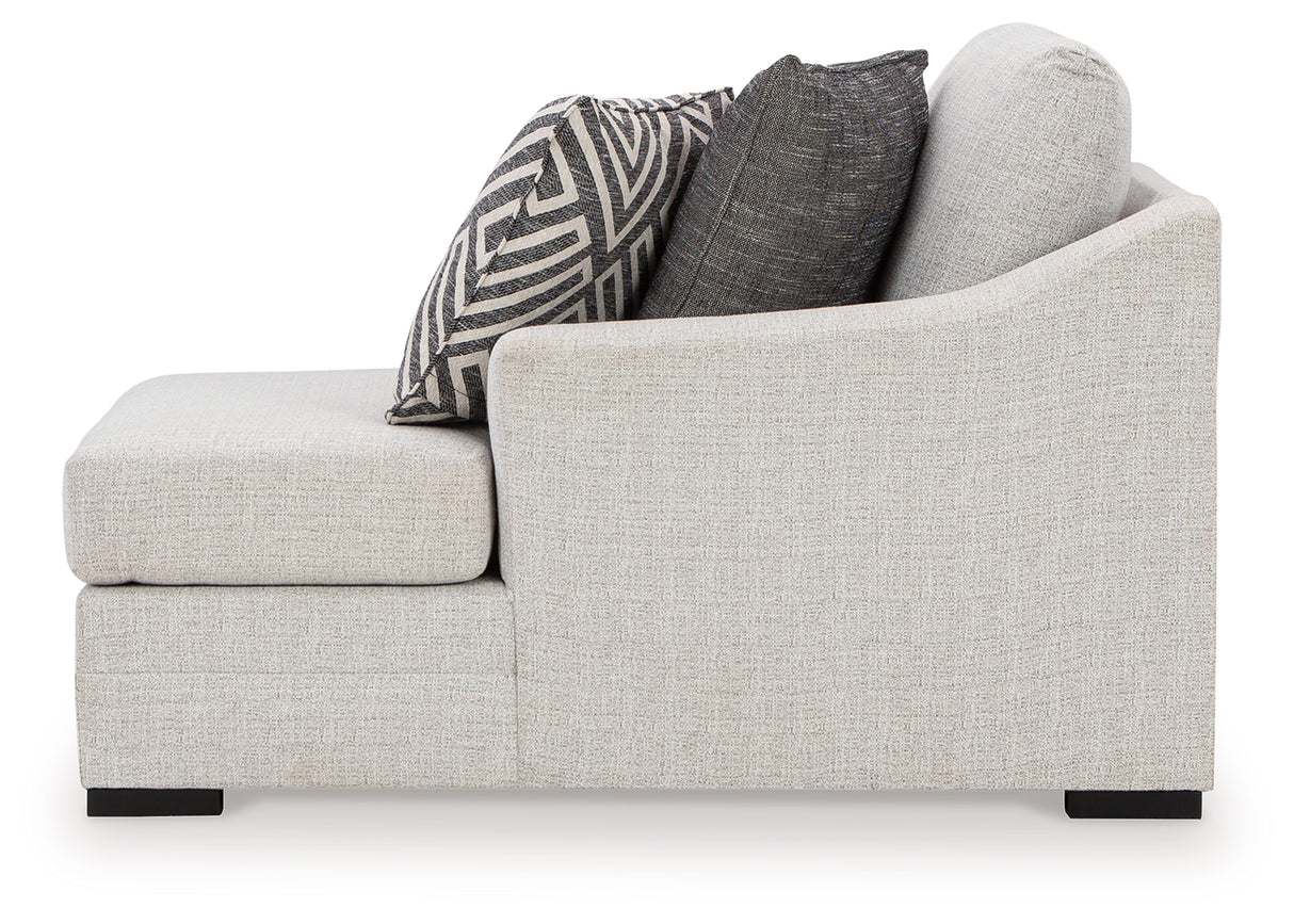 Koralynn Stone Right-Arm Facing Corner Chaise from Ashley Furniture - Luna Furniture