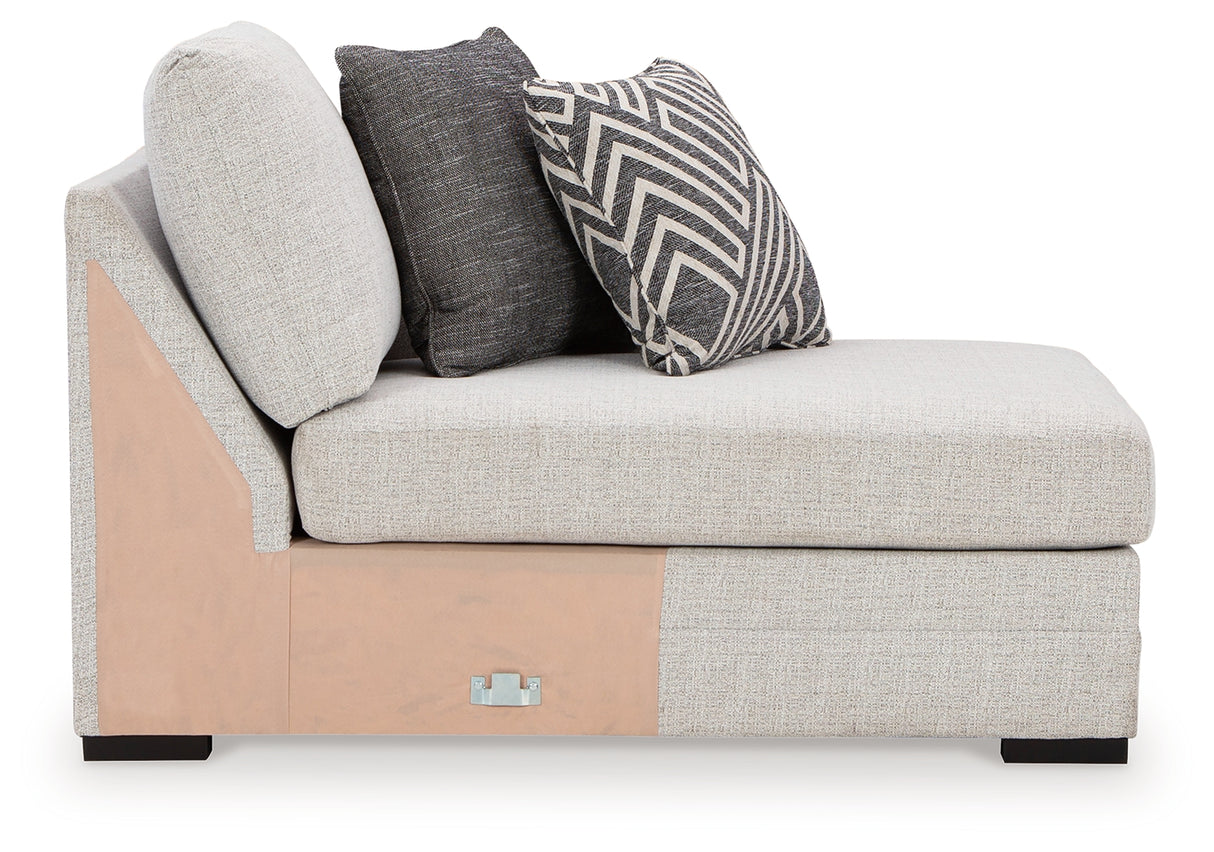 Koralynn Stone Right-Arm Facing Corner Chaise from Ashley Furniture - Luna Furniture