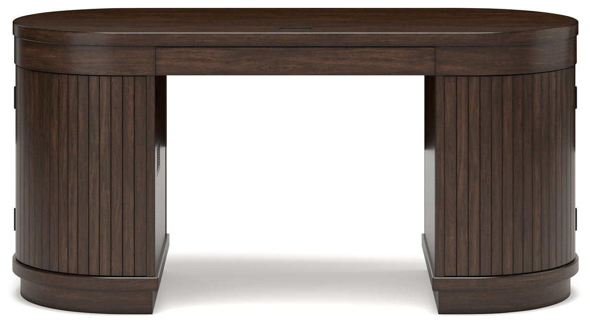 Korestone Warm Brown 63" Home Office Desk from Ashley - Luna Furniture