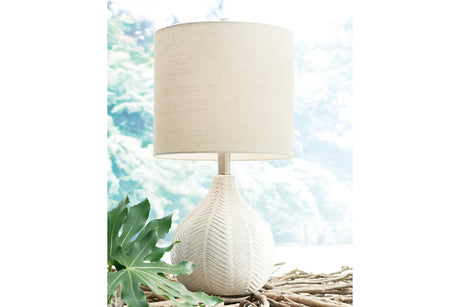 Rainermen Off White Table Lamp -  - Luna Furniture