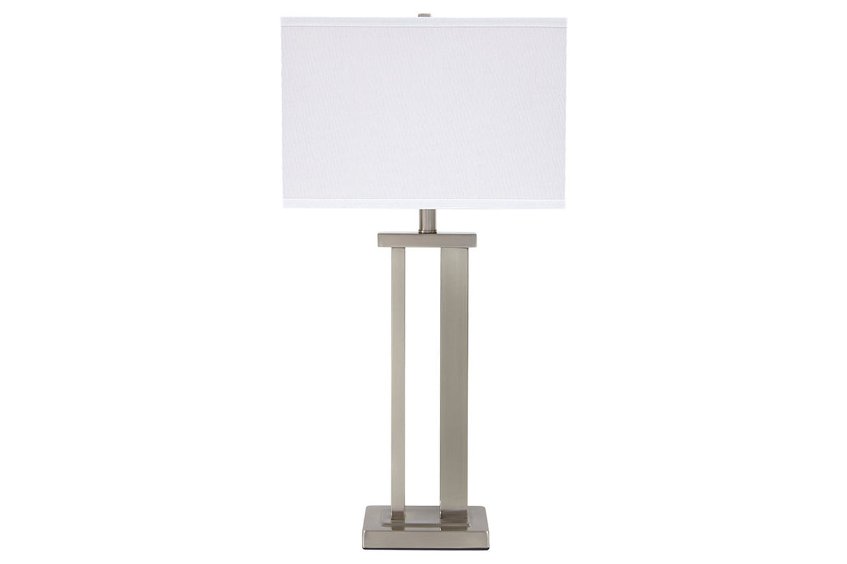 Aniela Silver Finish Table Lamp from Ashley - Luna Furniture