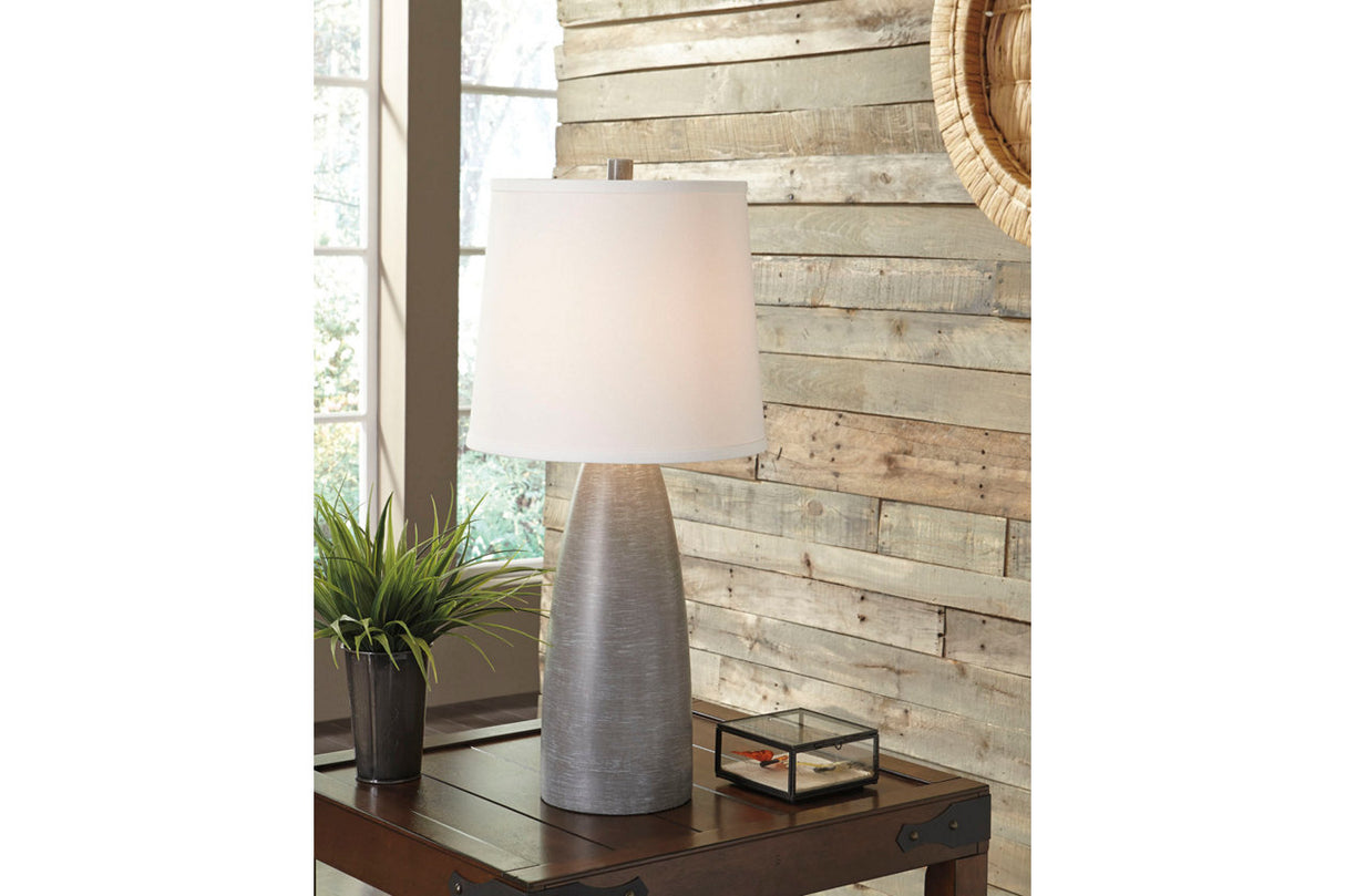 Shavontae Gray Table Lamp from Ashley - Luna Furniture