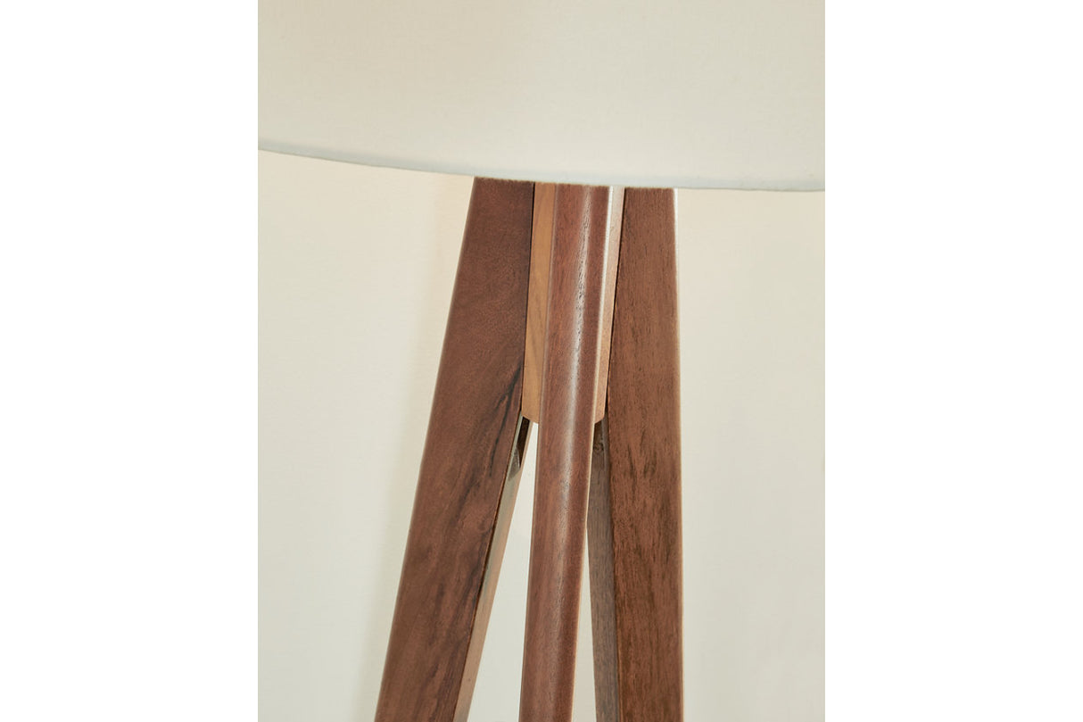Dallson Brown Floor Lamp from Ashley - Luna Furniture
