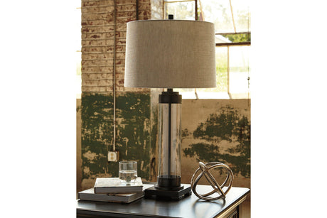 Talar Clear/Bronze Finish Table Lamp -  - Luna Furniture