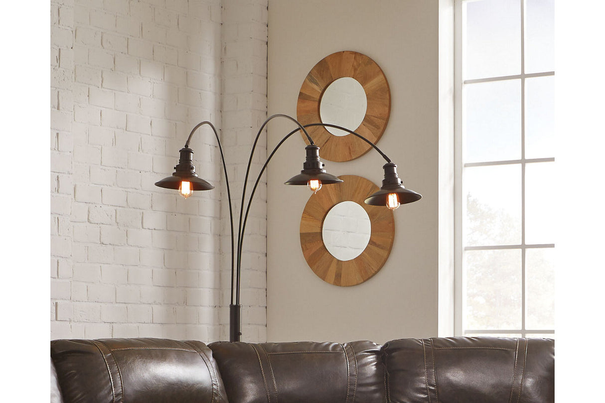 Sheriel Black Floor Lamp from Ashley - Luna Furniture