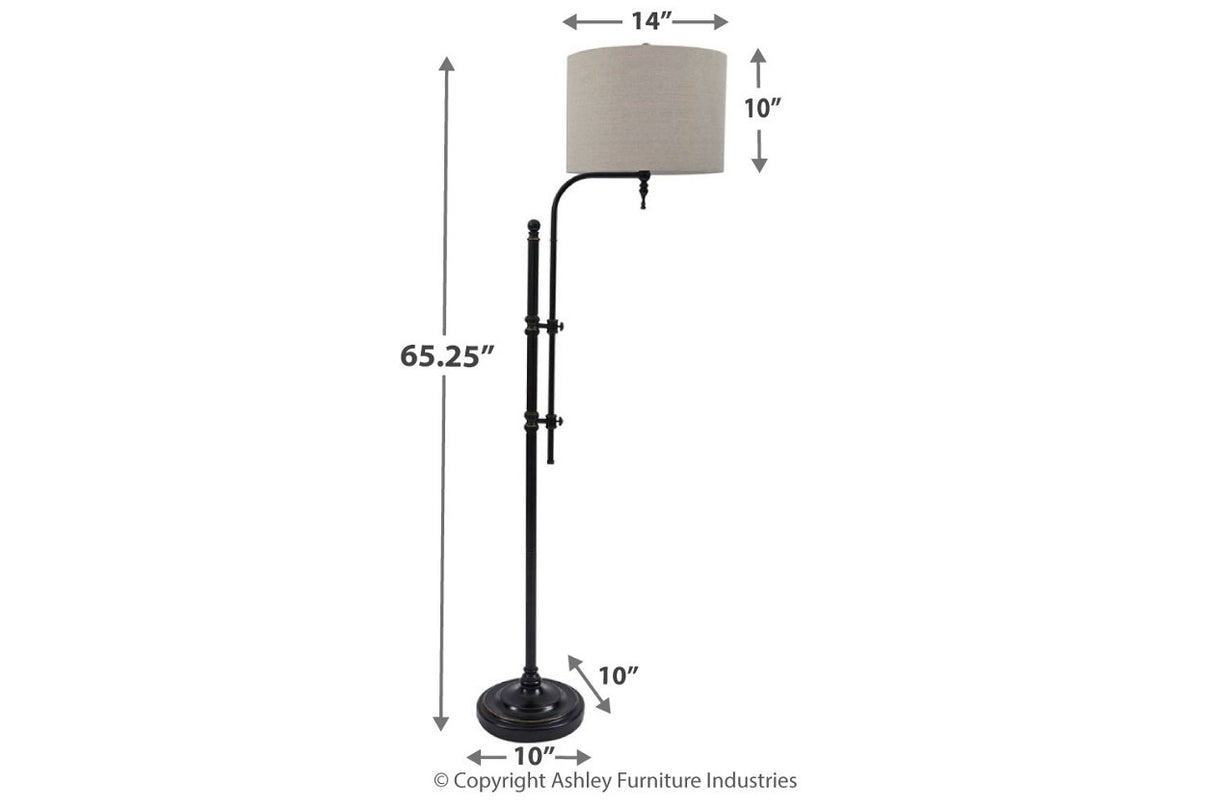 Anemoon Black Floor Lamp from Ashley - Luna Furniture