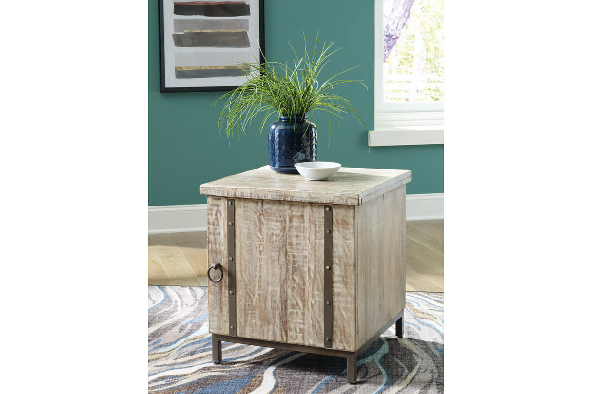 Laddford Whitewash Accent Cabinet from Ashley - Luna Furniture