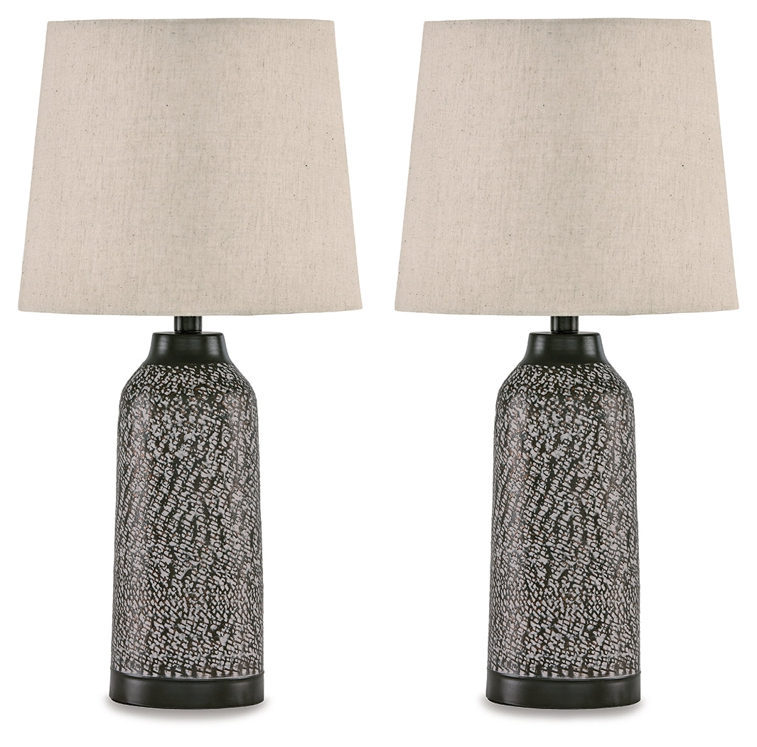 Lanson Antique Bronze Finish Table Lamp from Ashley - Luna Furniture