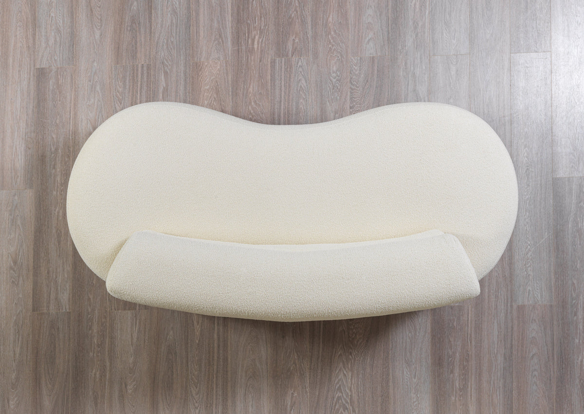 Larissa Ivory Boucle Loveseat from Nova Furniture - Luna Furniture