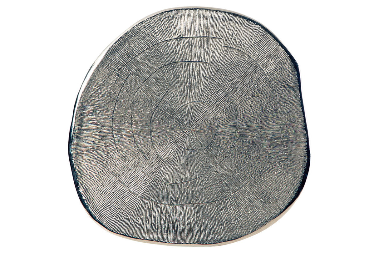 Laverford Chrome/Black End Table from Ashley - Luna Furniture