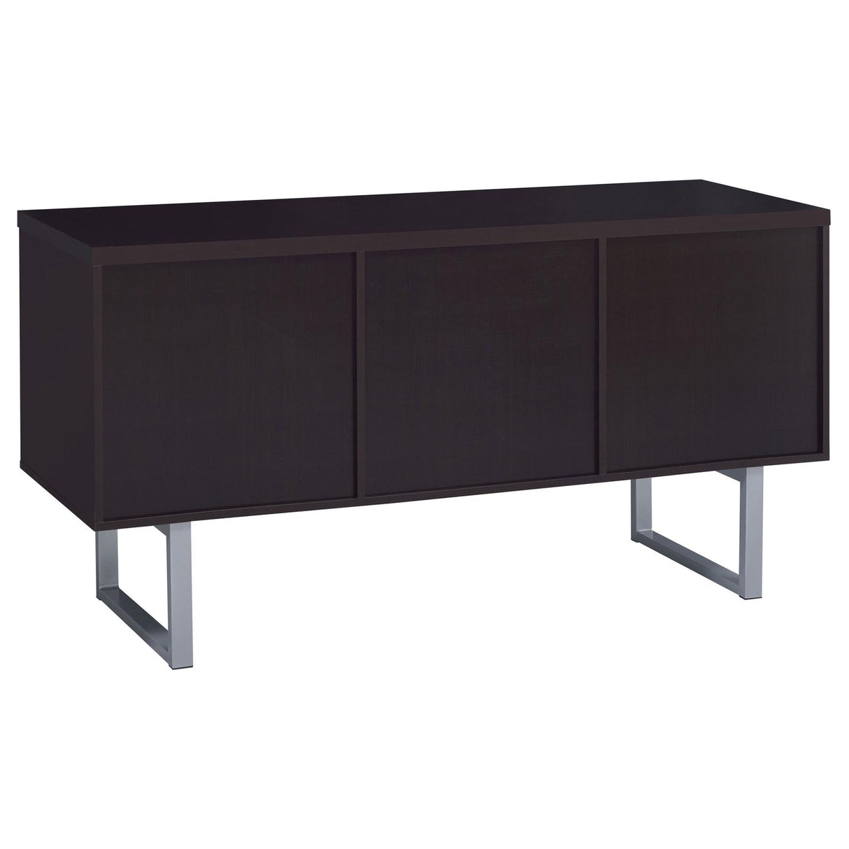 Lawtey Cappuccino 5-Drawer Credenza with Adjustable Shelf from Coaster - Luna Furniture