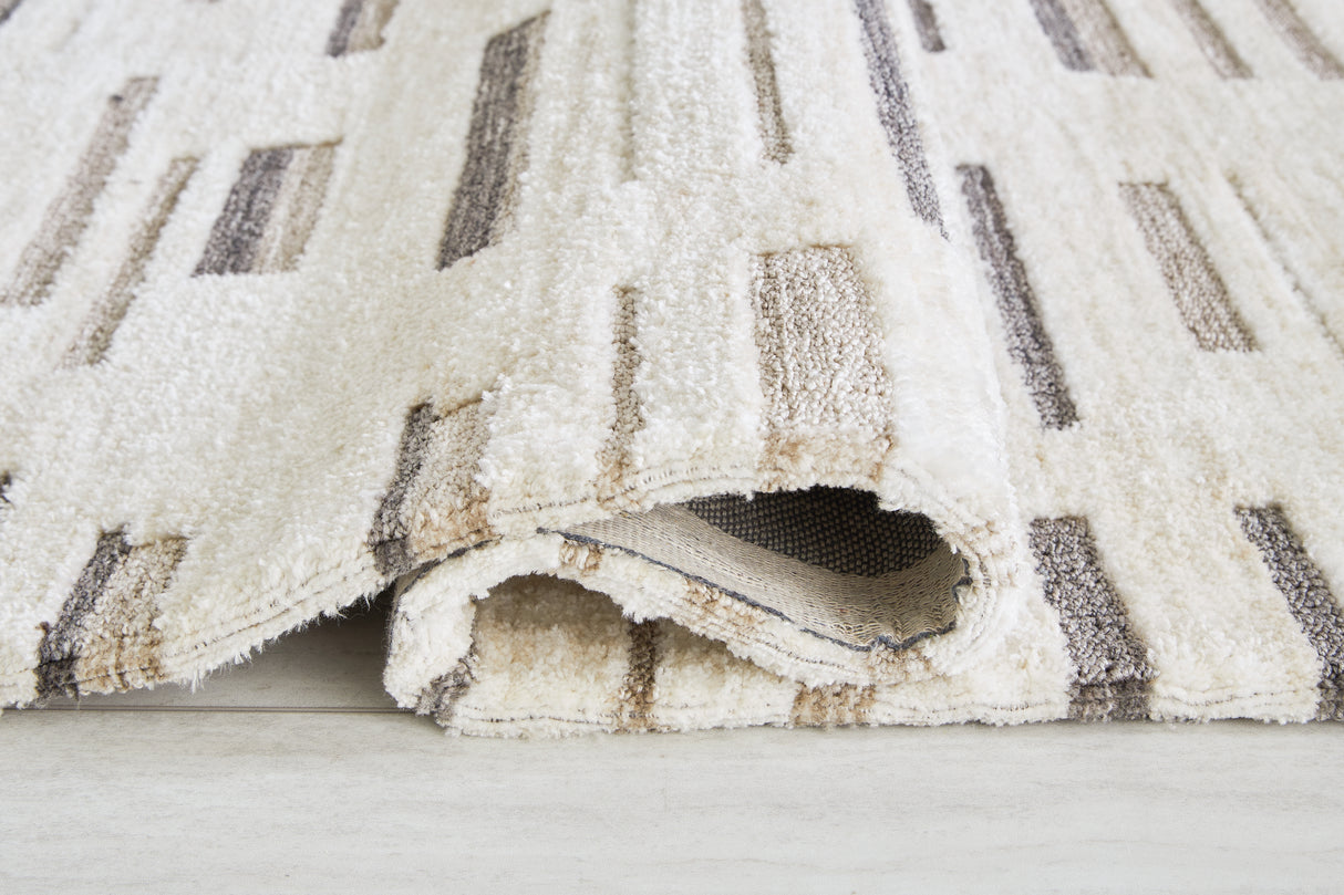 Leesdale Ivory/Brown/Black 8' x 10' Rug from Ashley Furniture - Luna Furniture