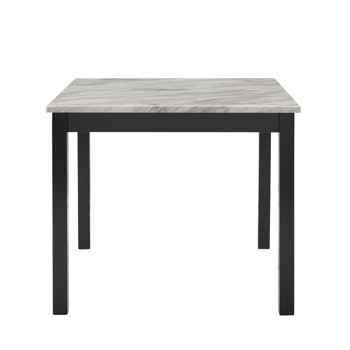 Lennon Blue/White Velvet 5-Piece Counter Height Dining Set from Crown Mark - Luna Furniture